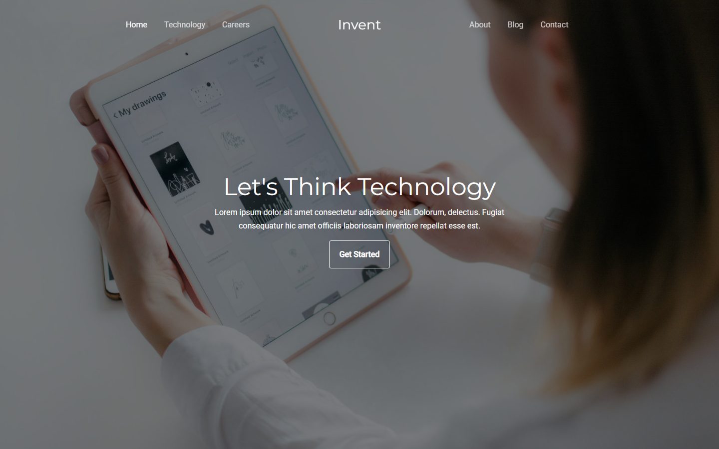 IT数字商务展示网页模板