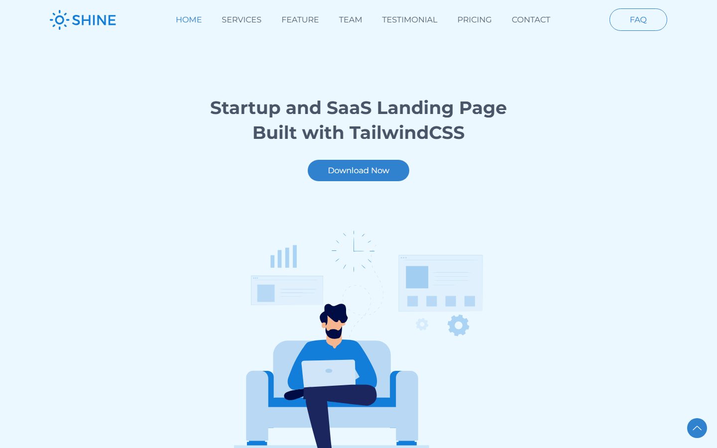 软件技术应用服务Tailwind模板