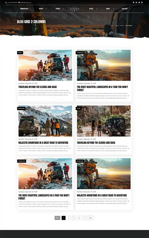 AllTerrain - Blog Grid 2 Columns