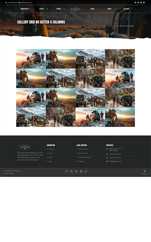 AllTerrain - Gallery No Gutter 4 Columns