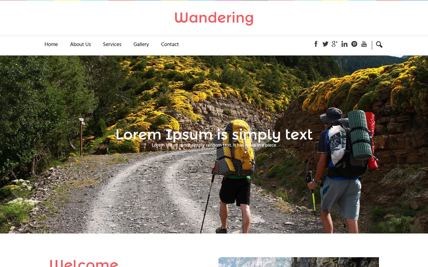 高原攀岩旅行响应式网页模板