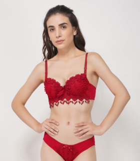 Black Lace Bra
