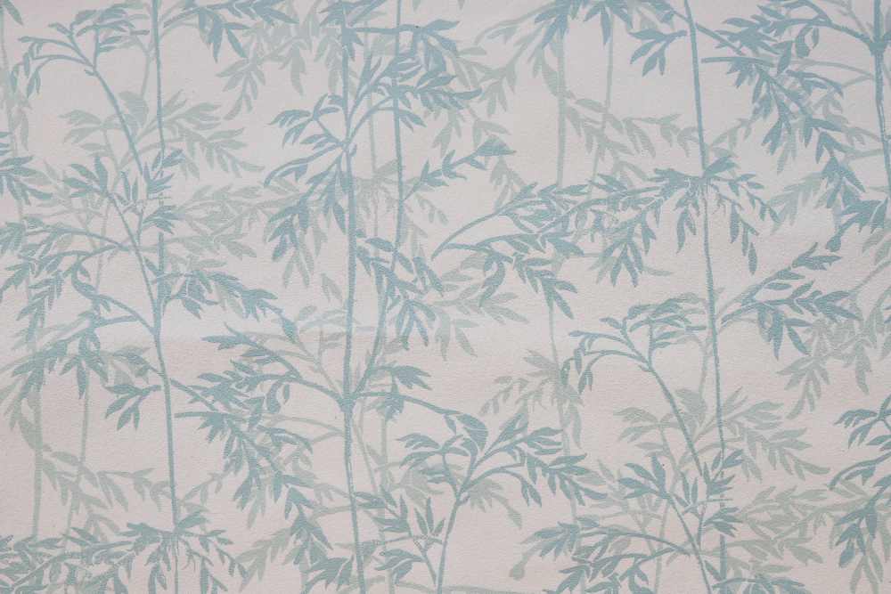 Wall after wallpaper installation