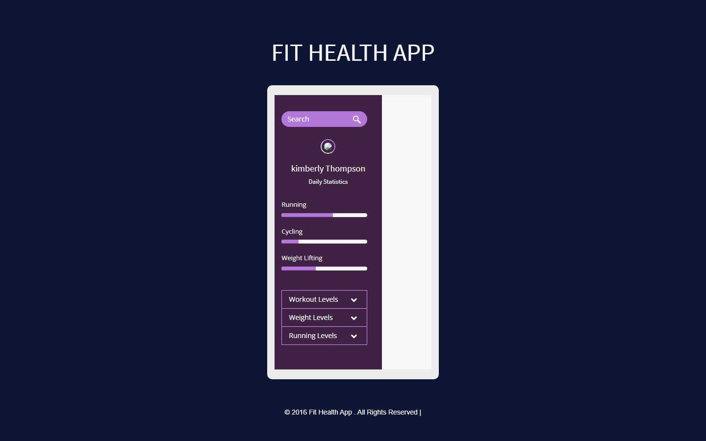 健身应用APP网页模板